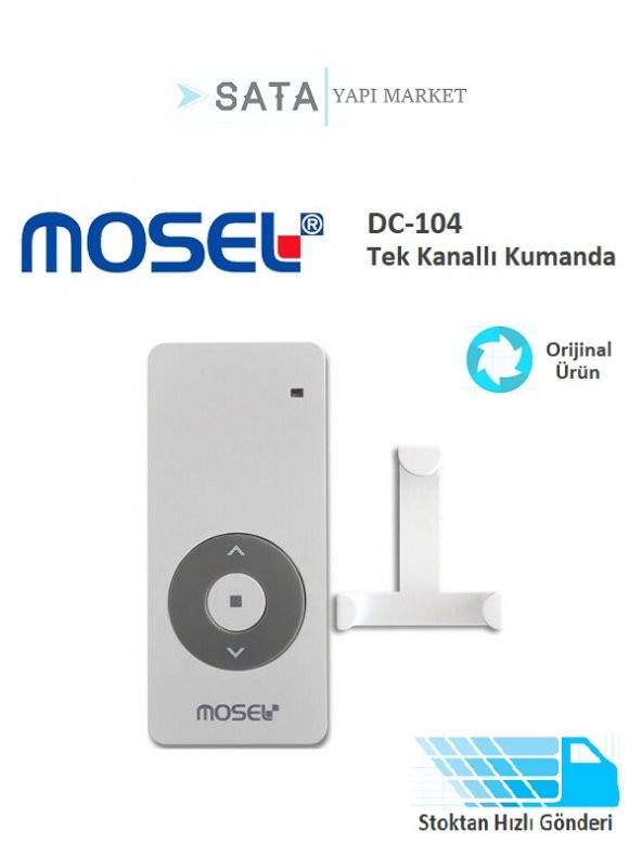 Mosel Dc-104 Tek Kanallı Panjur Kepenk Giyotin Kumandası