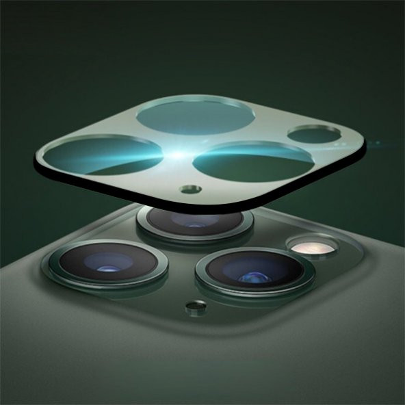 iPhone 11 Pro Tempered Cam Kamera Koruyucu - 2