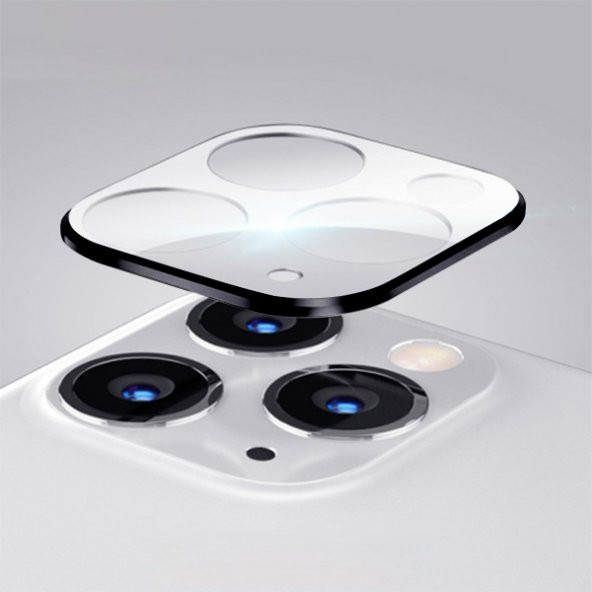 iPhone 11 Pro Tempered Cam Kamera Koruyucu - 3