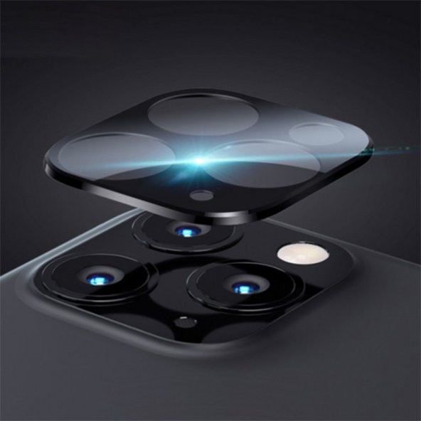 iPhone 11 Pro Tempered Cam Kamera Koruyucu - 4