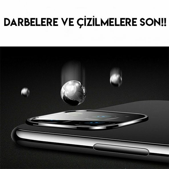 iPhone 11 Pro Tempered Cam Kamera Koruyucu - 5