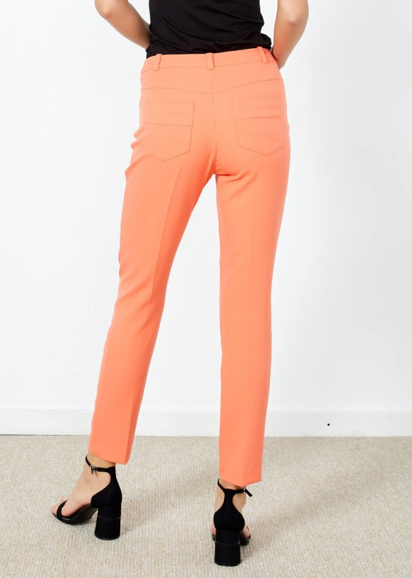 Kadın Oranj 5 Cepli Pantalon - 3