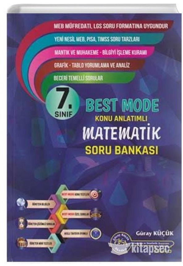 7. Sınıf Matematik Best Mode Konu Anlatımlı Soru Bankası Gür Yayınları