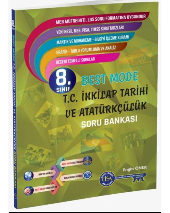 8. Sınıf LGS T.C. İnkılap Tarihi ve Atatürkçülük Best Mode Soru Bankası Gür Yayınları