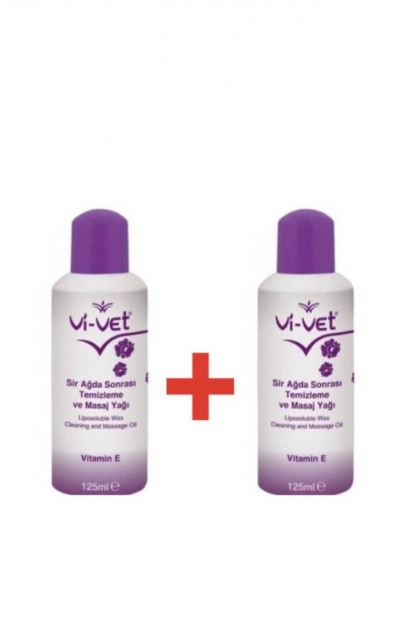Vi-Vet Ağda Sonrası Temizleme Ve Masaj Yağı E Vitamini 125 ml 2 Ad.