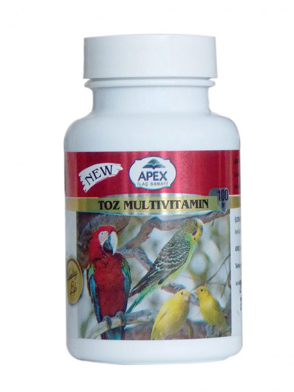 Apex Kuşlar İçin Toz Vitamin 100 gr