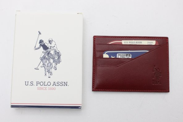 Plcuz 8435 U.S.Polo Assn.Hakiki Deri Kartlık
