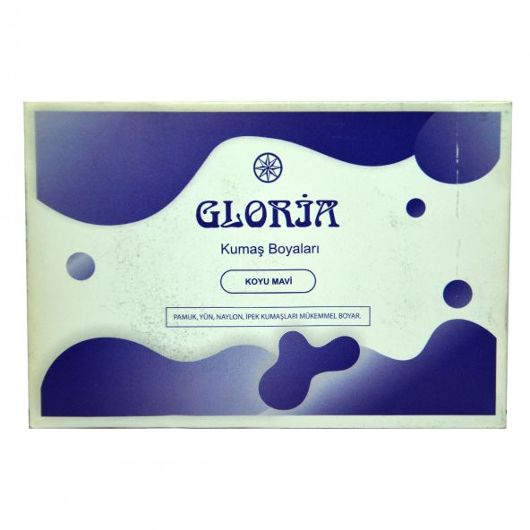 Gloria Kumaş Boyası Koyu Mavi 10Gr Pkt - 3