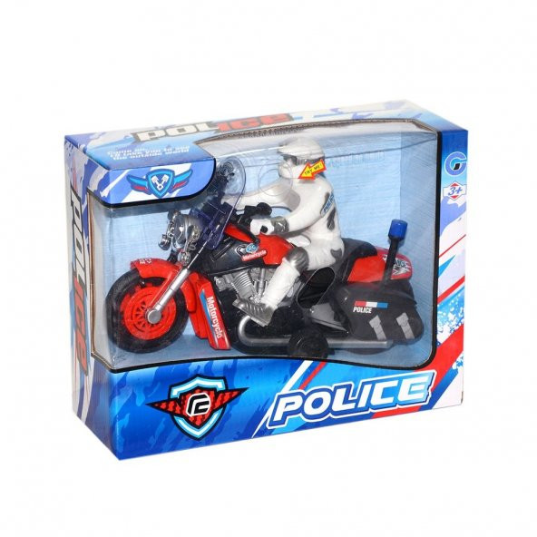 Pilli Işıklı Büyük Chopper Oyuncak Motor - 1