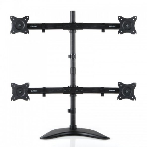 DARK 13/27" VM43 DK-AC-VM43 Hareketli Siyah 4 kollu yatay Masaüstü Monitör Standı - 1