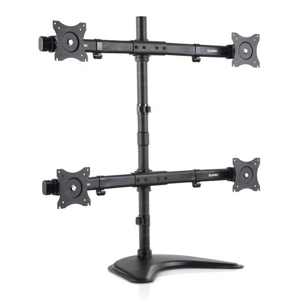 DARK 13/27" VM43 DK-AC-VM43 Hareketli Siyah 4 kollu yatay Masaüstü Monitör Standı - 2