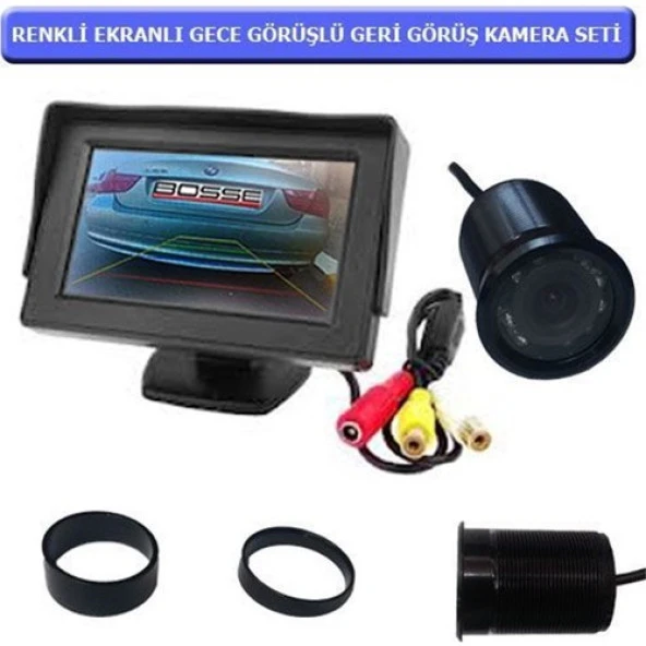 Renkli Gece Görüş Kameralı Ekranlı Park Seti