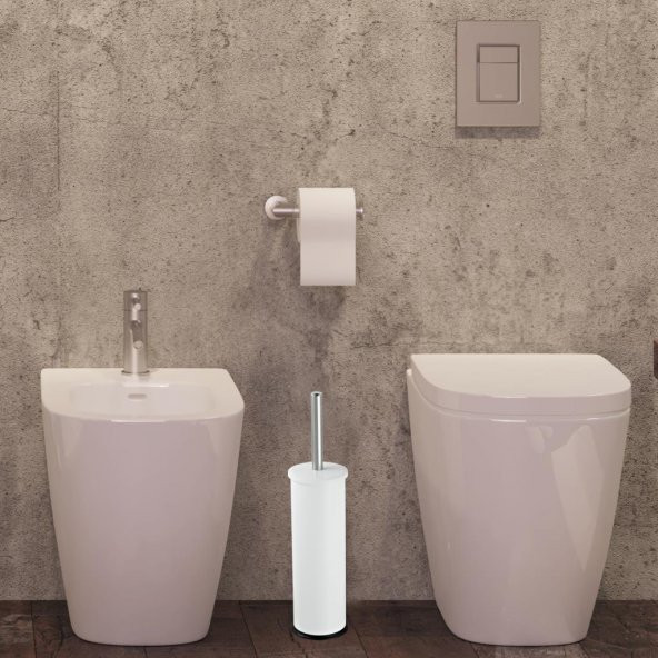 Foreca Beyaz Wc Fırçalık - Resim 6