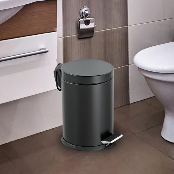 Foreca Pedallı Çöp Kovası Siyah 12 Lt - 8