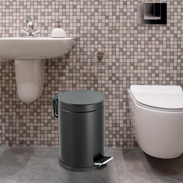 Foreca Pedallı Çöp Kovası Siyah 12 Lt - 9