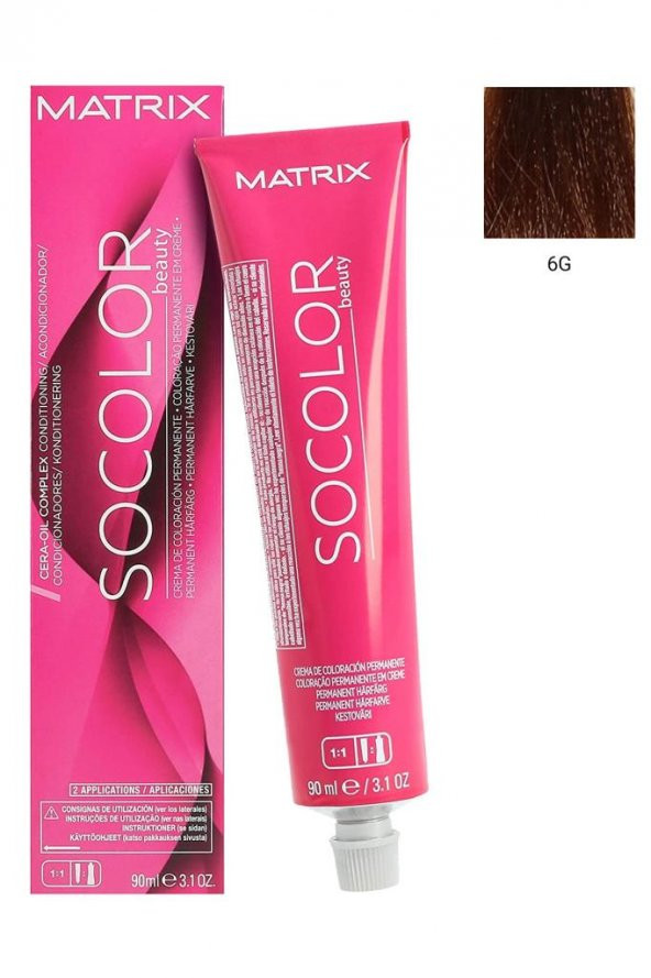 Matrix Socolor Beauty 6G Koyu Kumral Dore Saç Boyası 90 ml