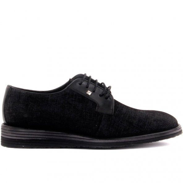Fosco - Siyah Nubuk, Deri Erkek Günlük Ayakkabı