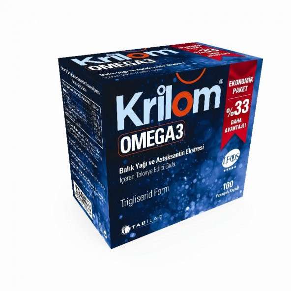 Krilom Omega 3 100 Kapsül