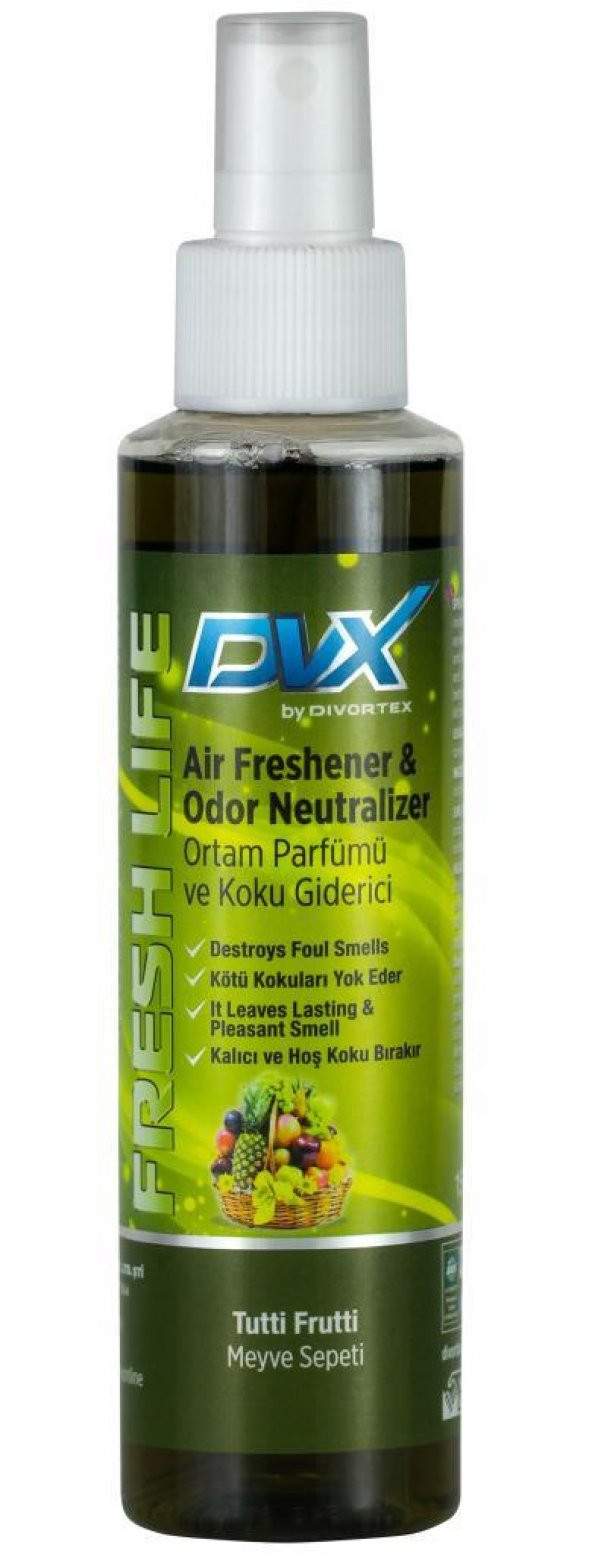 DVX Fresh Life Meyveli Sakız Oto ve Ortam Kokusu 150 ml.
