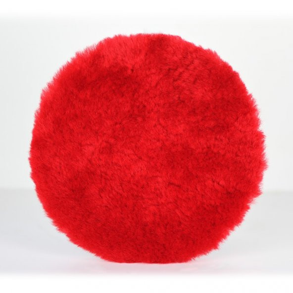 3D Red Wool Pad & Kırmızı Koyun Yünü Keçe Çap 16 Hav1.5 cm K WR7