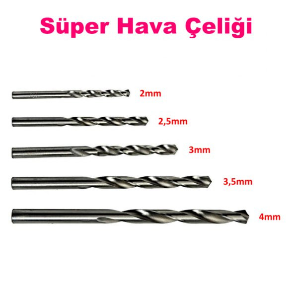 HSS Matkap Ucu Seti 50li Süper Hava Çeliği - 2