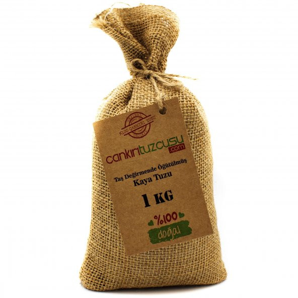 Çankırı Tuzcusu Taş değirmende öğütülmüş 1 kg Kaya Tuzu