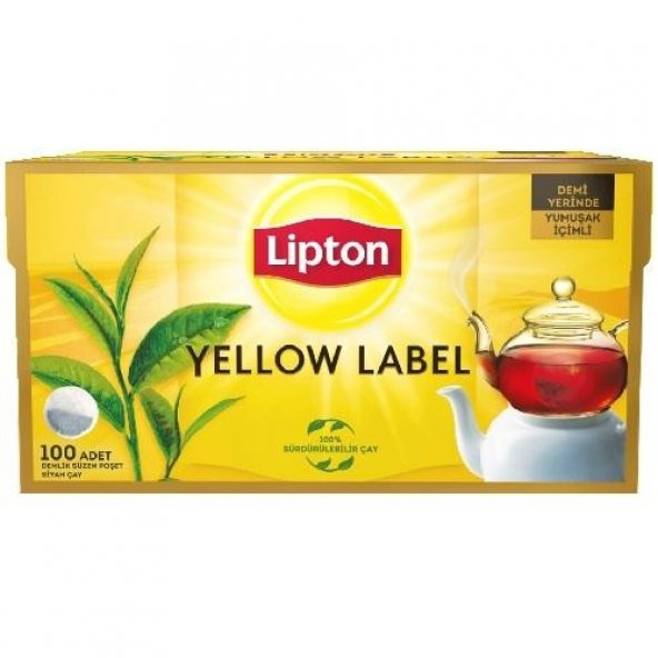 Lipton Yellow Label 100lü Demlik Poşet Çay