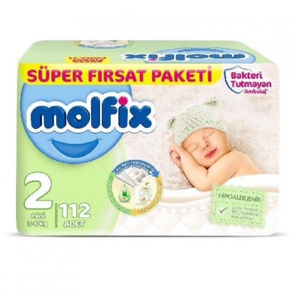 Molfix 2 Numara Mini Süper Fırsat Paketi 112 Adet