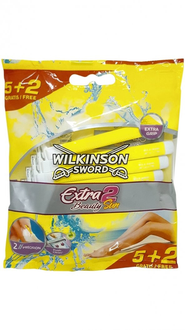 Wilkinson Sword Extra2 Beauty Sun Kadın Tıraş Bıçağı 5+2'li Poşet