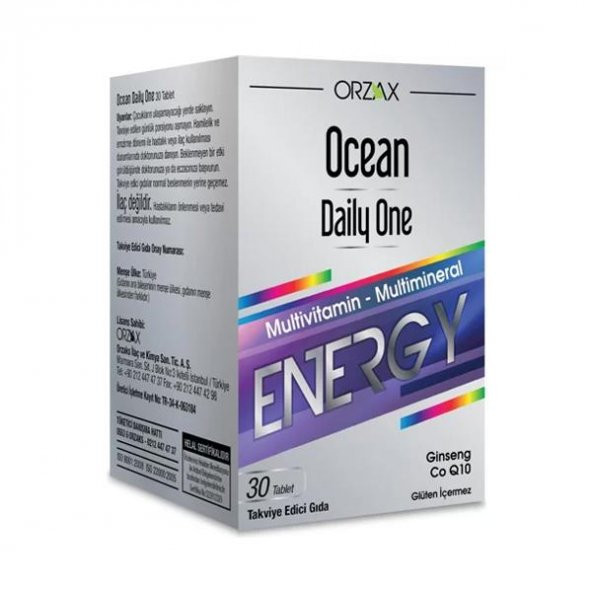 Ocean Daily One Energy - 30 Tablet - SKT:11/2024