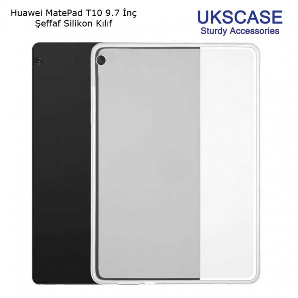 Huawei MatePad T10 9.7'' Şeffaf Silikon Kılıf