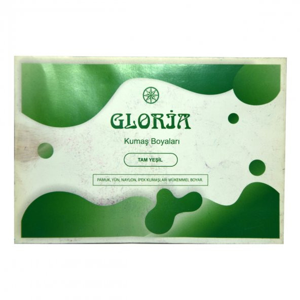 Kumaş Boyası Tam Yeşil 10 Gr Paket - 5
