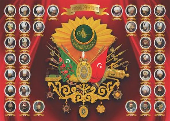 Keskin Color 1000 Parça Puzzle 48*68 cm Osmanlı Arması ve Padişahları