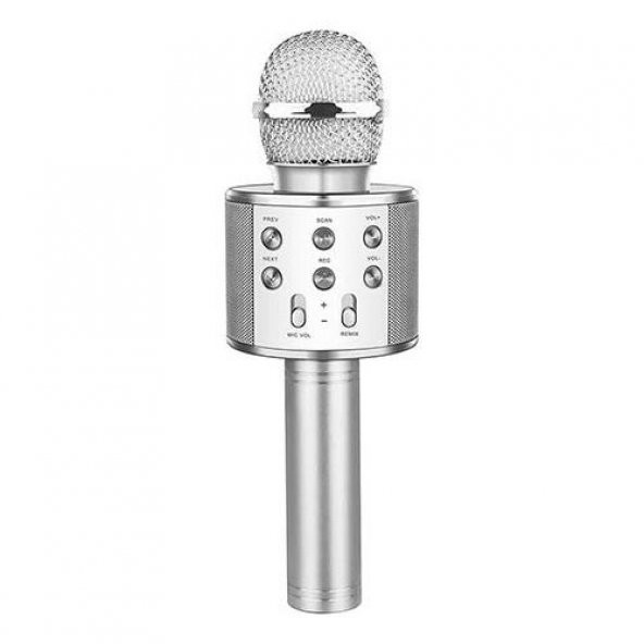 Hytech Silver Karaoke Mikrofon HY-XKSP35