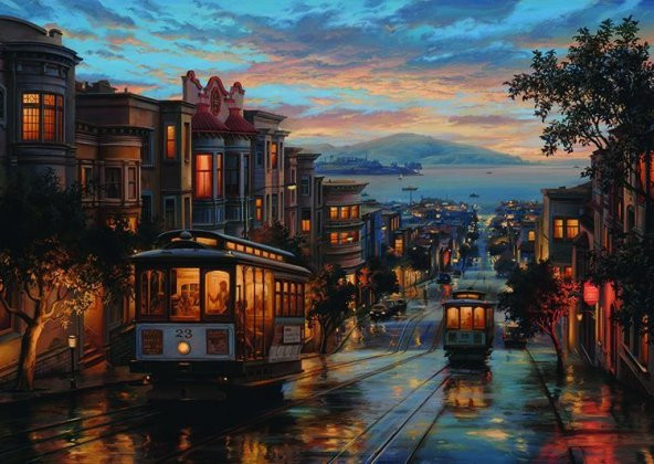 Anatolian Puzzle 1500 Parça San Francisco Sokakları / Cable Car Heaven