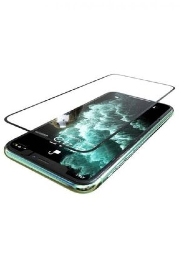 İphone 11 Pro Max  6D Siyah Ekran Koruyucu Tam Kaplama Kırılmaz Cam