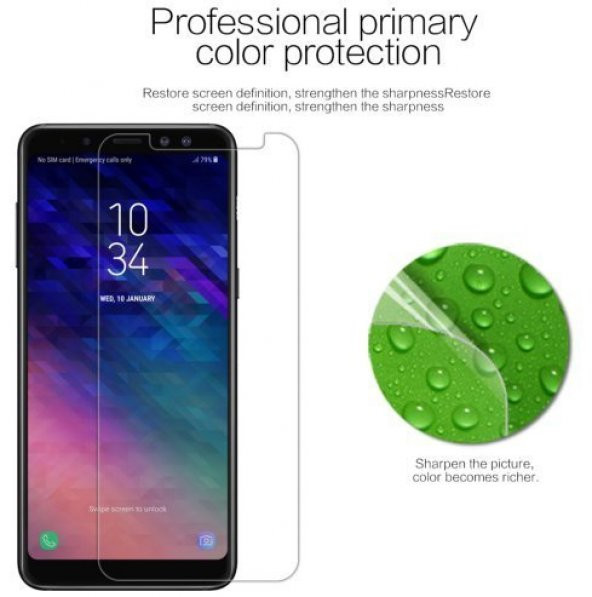 Samsung A8 Plus 2018  Tempered Glass Çizilmez Cam Ekran Koruyucu