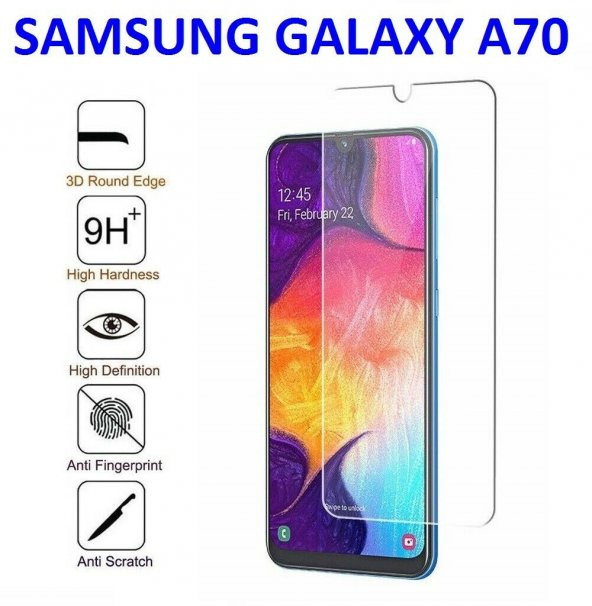 Samsung A70  Tempered Glass Çizilmez Cam Ekran Koruyucu