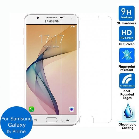 Samsung J5 Prime Tempered Glass Çizilmez Cam Ekran Koruyucu