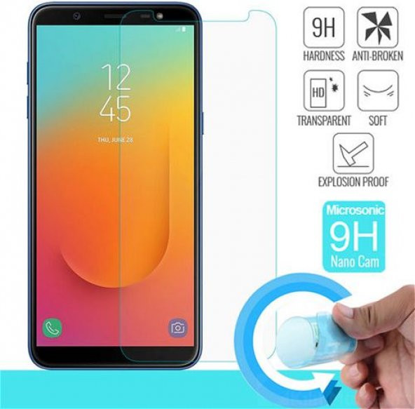 Samsung J8 2018  Nano 9H Flexible Kırılmaz Cam Ekran Koruyucu