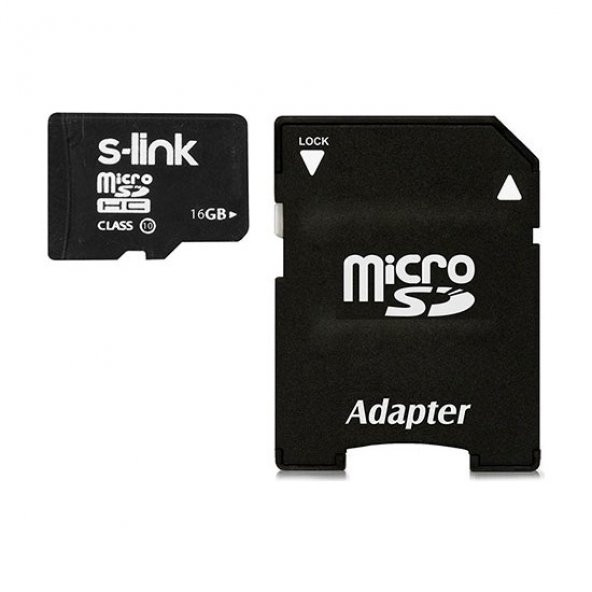 S-LINK 16 GB MICRO SD KART CLASS 10 ADAPTÖRLÜ - 1