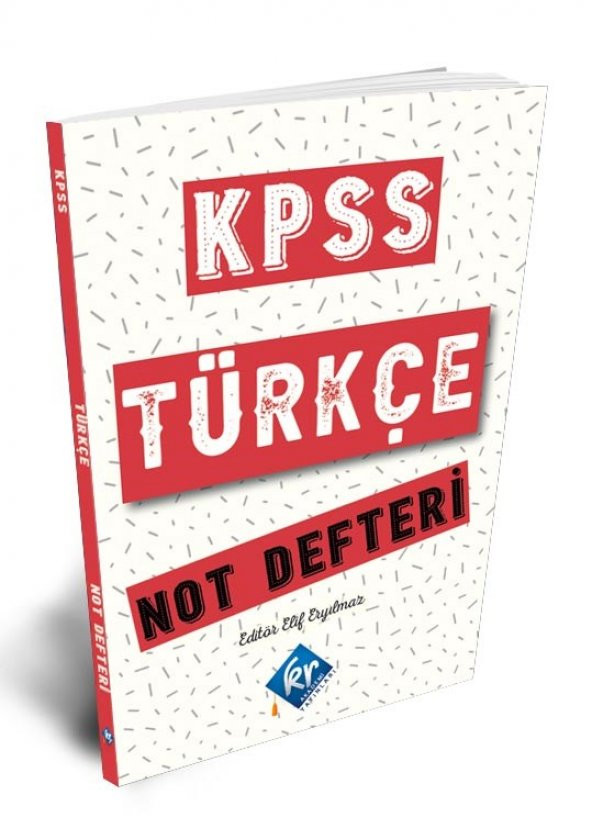 KR Akademi 2021 KPSS Türkçe Not Defteri - 1