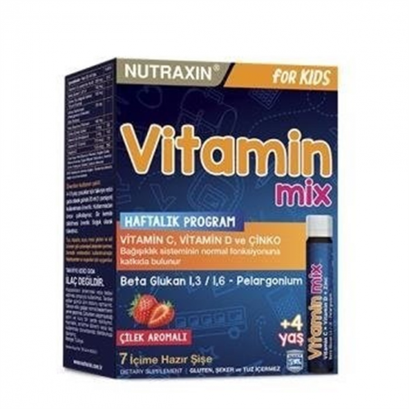 NUTRAXIN Vitamin Mix For Kids +4 yas 7X25 ML