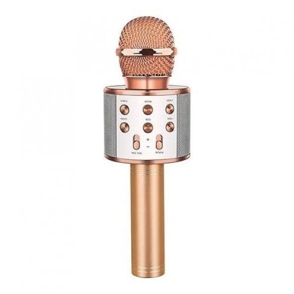 Hytech Rose Gold Karaoke Mikrofon HY-XKSP35