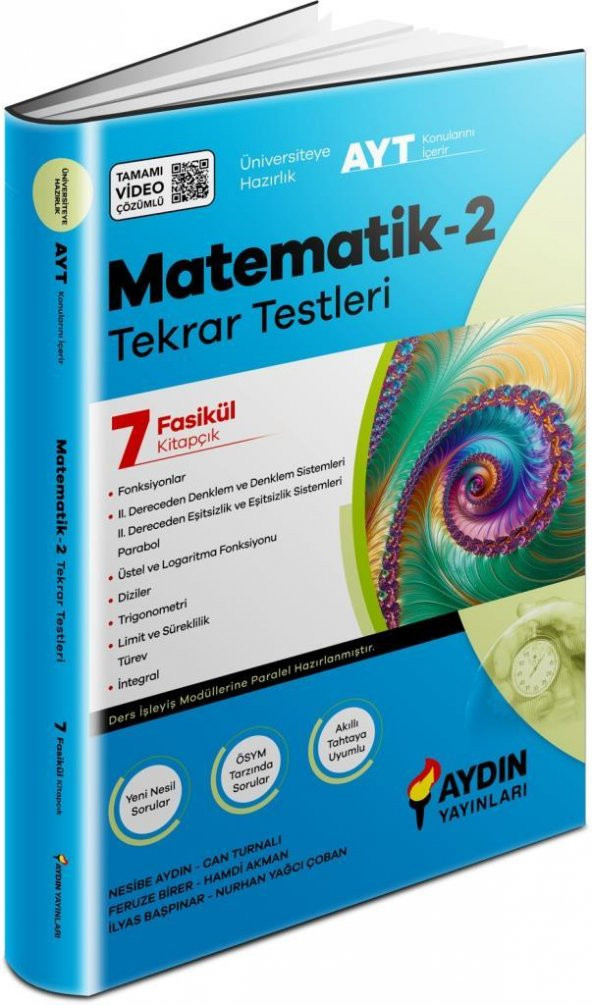 Üniversiteye Hazırlık AYT Matematik 2 Tekrar Testleri Aydın Yayınları - 1