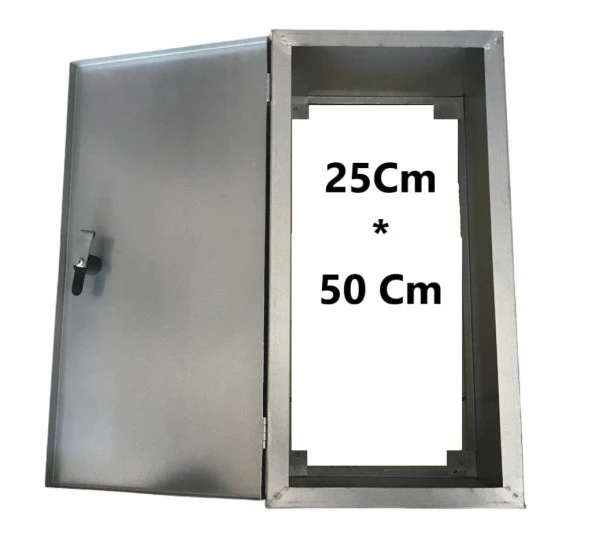 Galvaniz 25*50*11 Cm Sac Dolap (Su Sayaç Vana Dolabı)