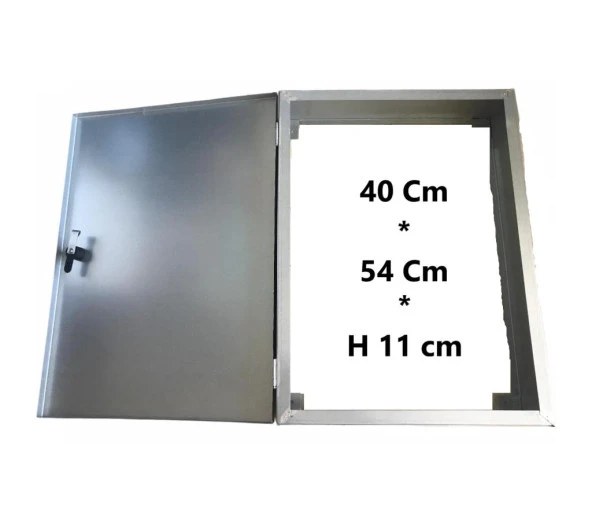 Galvaniz 40*54*11 Cm Sac Dolap (Su Sayaç Vana Dolabı)