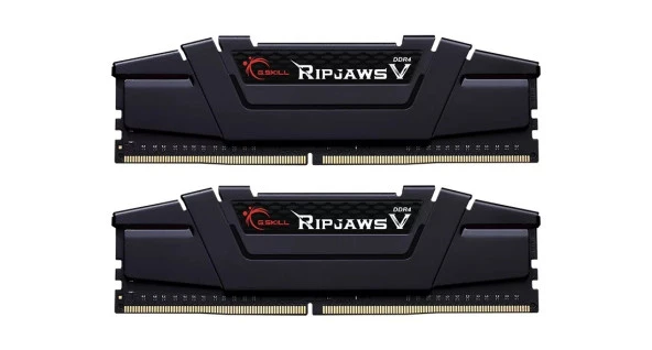 GSKILL RipjawsV 64GB (2X32) DDR4-3200Mhz CL16 Siyah 1.35V (F4-3200C16D-64GVK) - 1