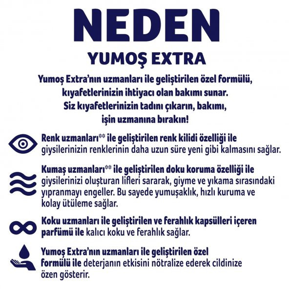 Yumoş Extra Yumuşatıcı Orkide 1440 Ml 4 x 60 Yıkama - 8