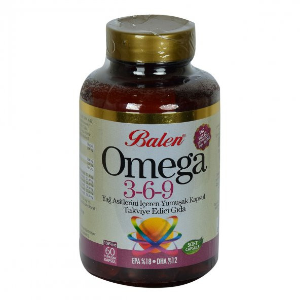 Balen Omega 3-6-9 1585 Mg x 60 Yumuşak Kapsül EPA-18 DHA-12